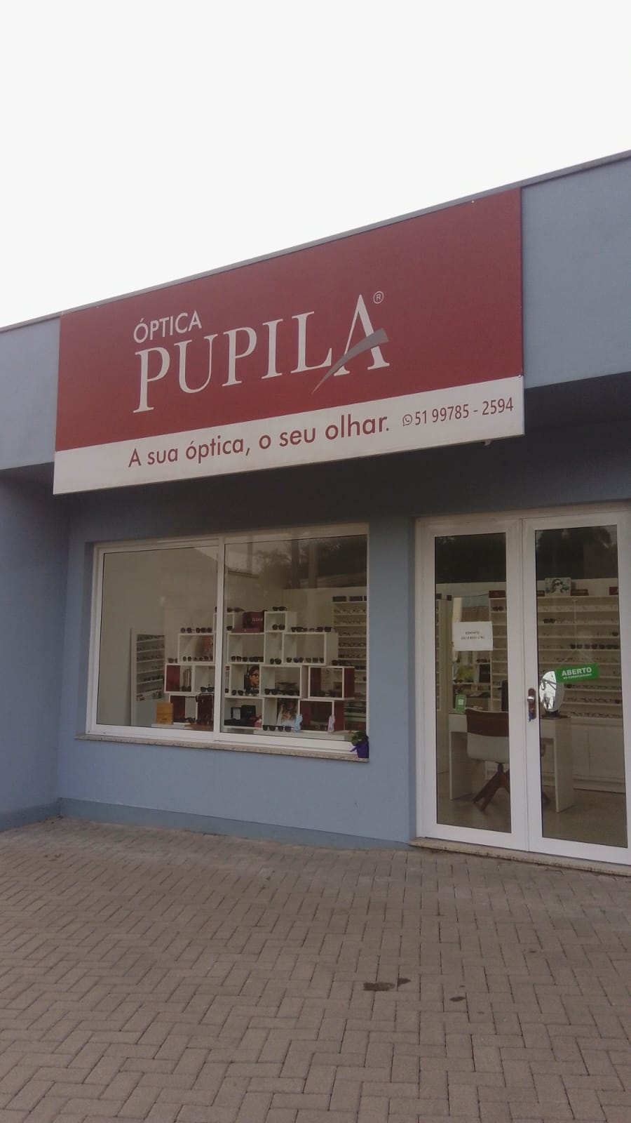 Fachada da Ótica Pupila Pareci Novo em Pareci Novo