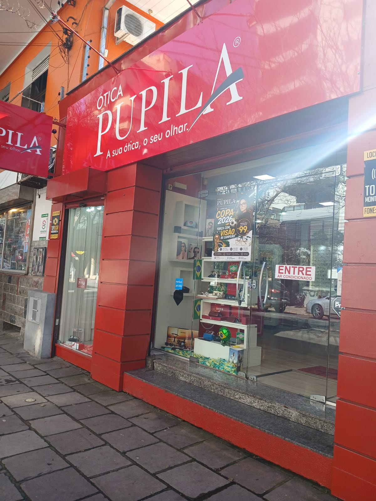 Fachada da Ótica Pupila São Pelegrino