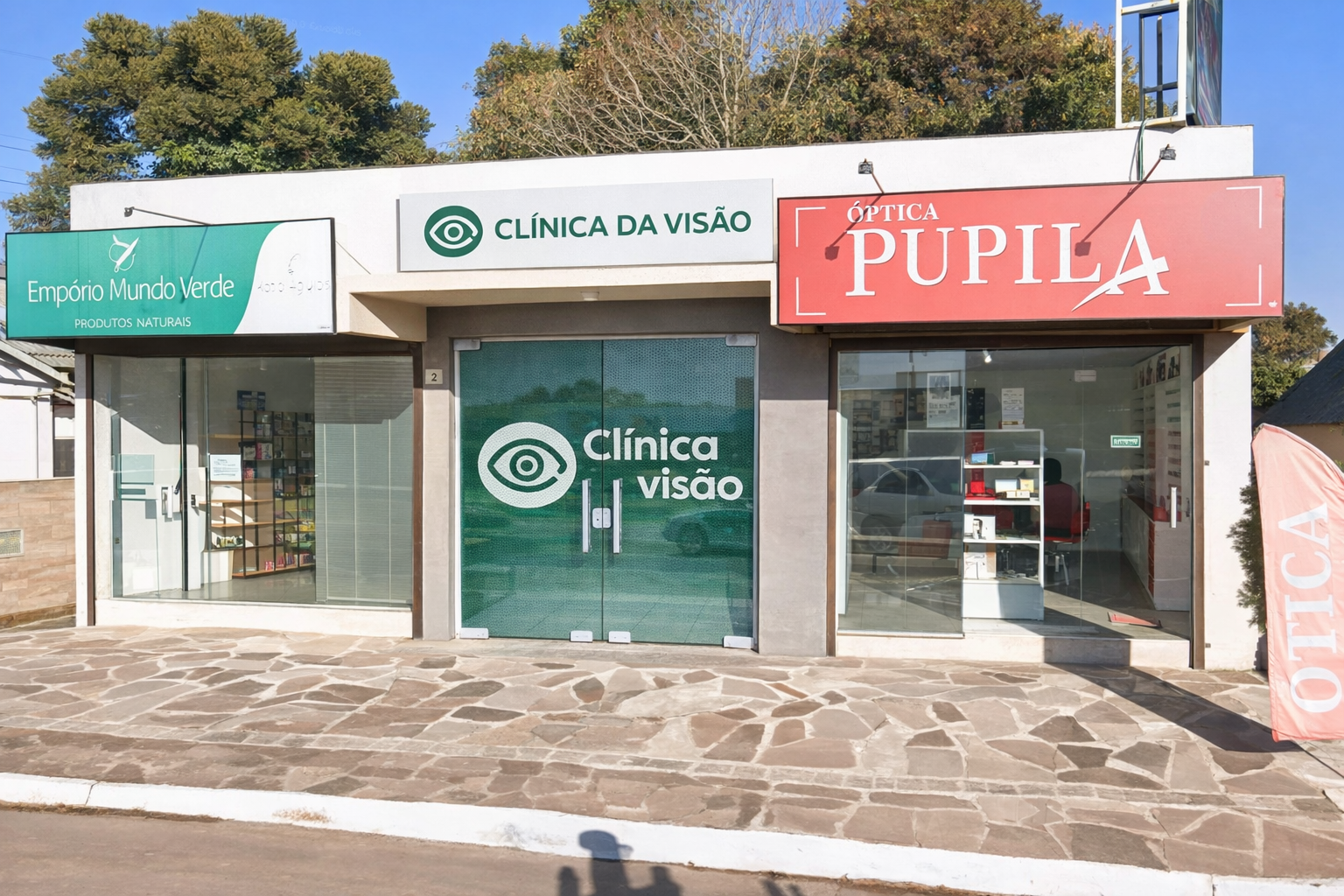 Fachada da Ótica Pupila Cambará do Sul em Cambará do Sul
