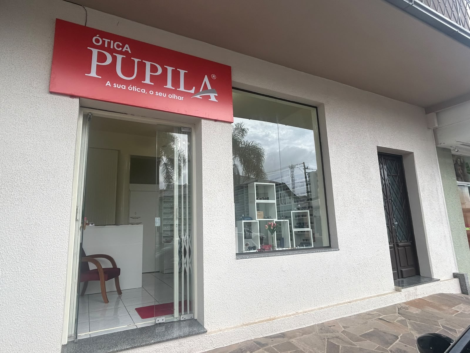 Fachada da Ótica Pupila Ipê em Ipê