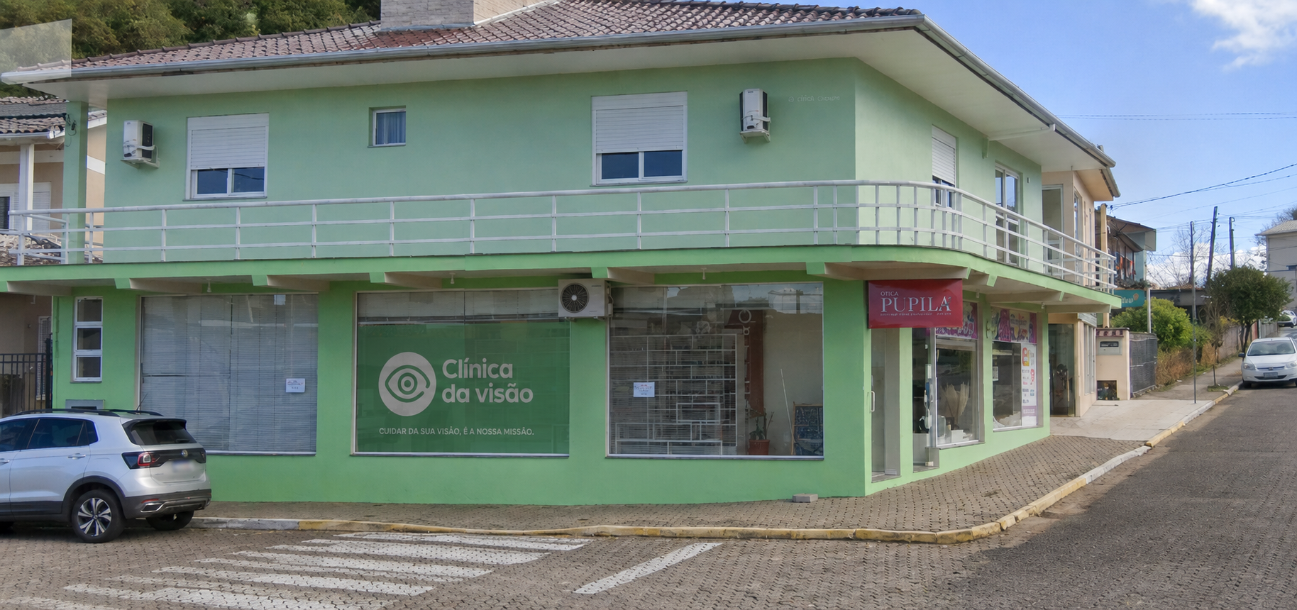 Fachada da Ótica Pupila Barão em Barão